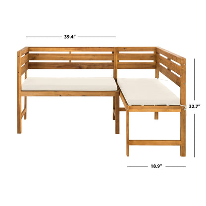Ensemble de salon d'angle de balcon 3 pièces SAFAVIEH Outdoor Kenna - 39 po L x 19 po P x 33 po H