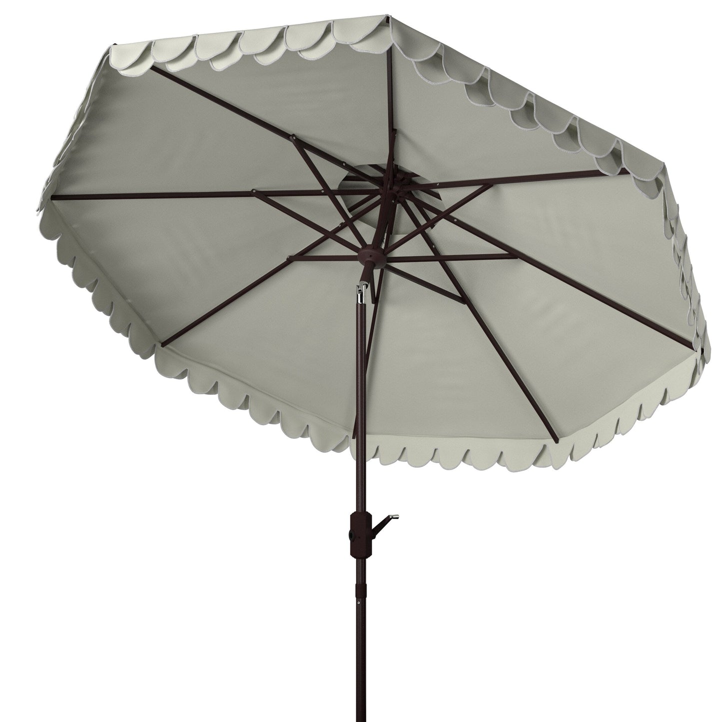Parasol double SAFAVIEH Outdoor Kjerstin Valance de 2,74 m (9 pi)
