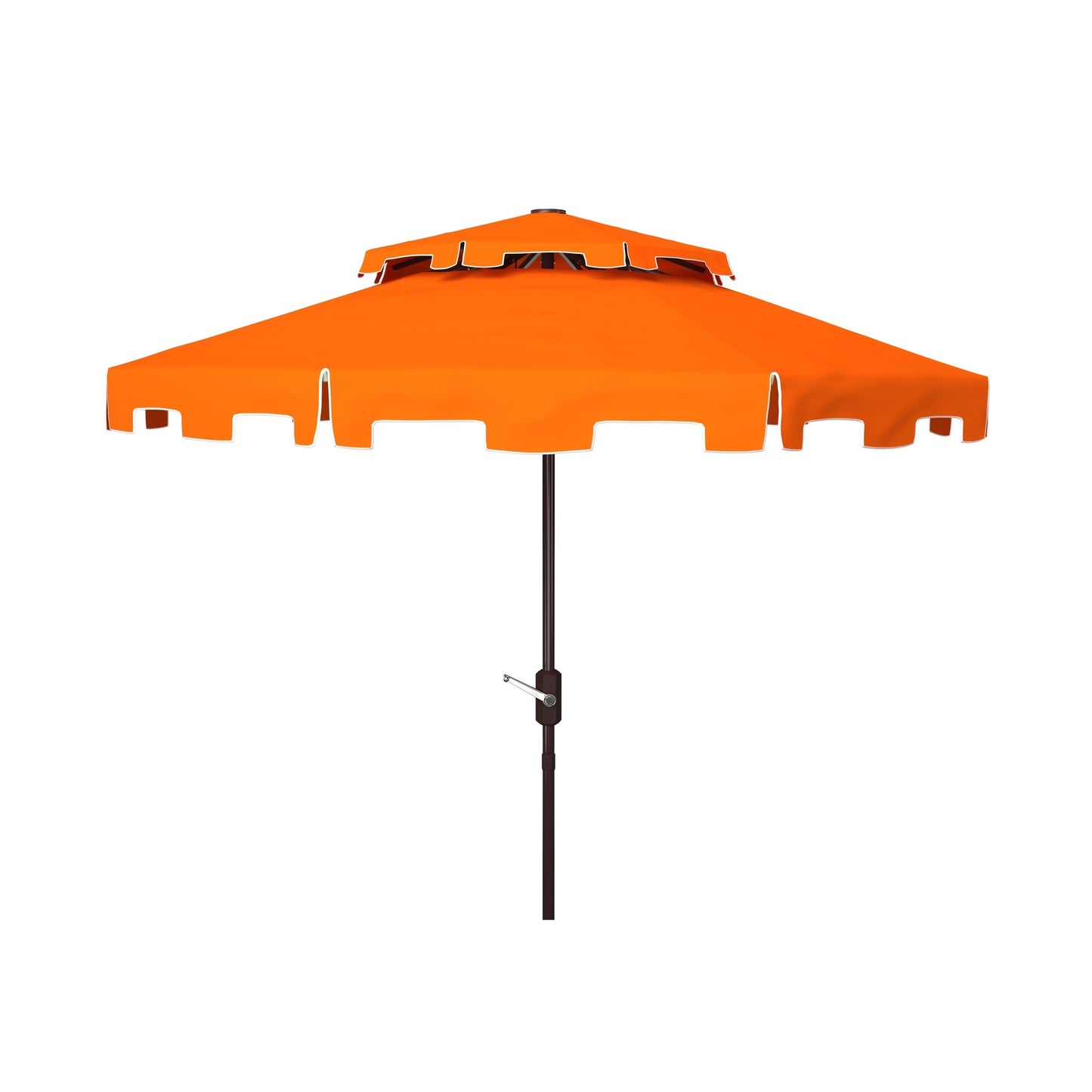 Parasol de marché double toit SAFAVIEH Outdoor Livia de 2,74 m (9 pi), base non incluse