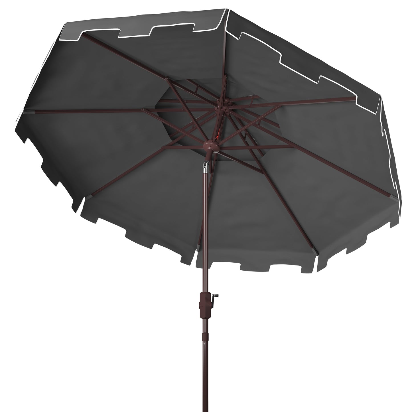 Parasol de marché double toit SAFAVIEH Outdoor Livia de 2,74 m (9 pi), base non incluse