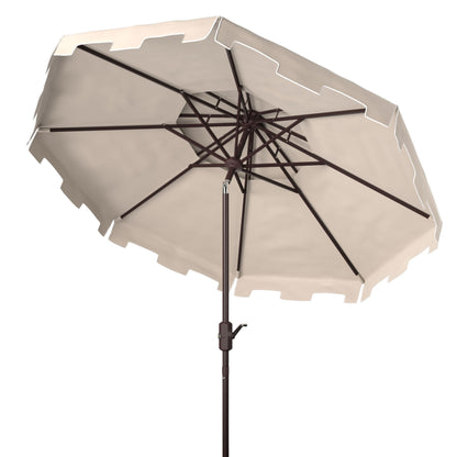 Parasol de marché double toit SAFAVIEH Outdoor Livia de 2,74 m (9 pi), base non incluse