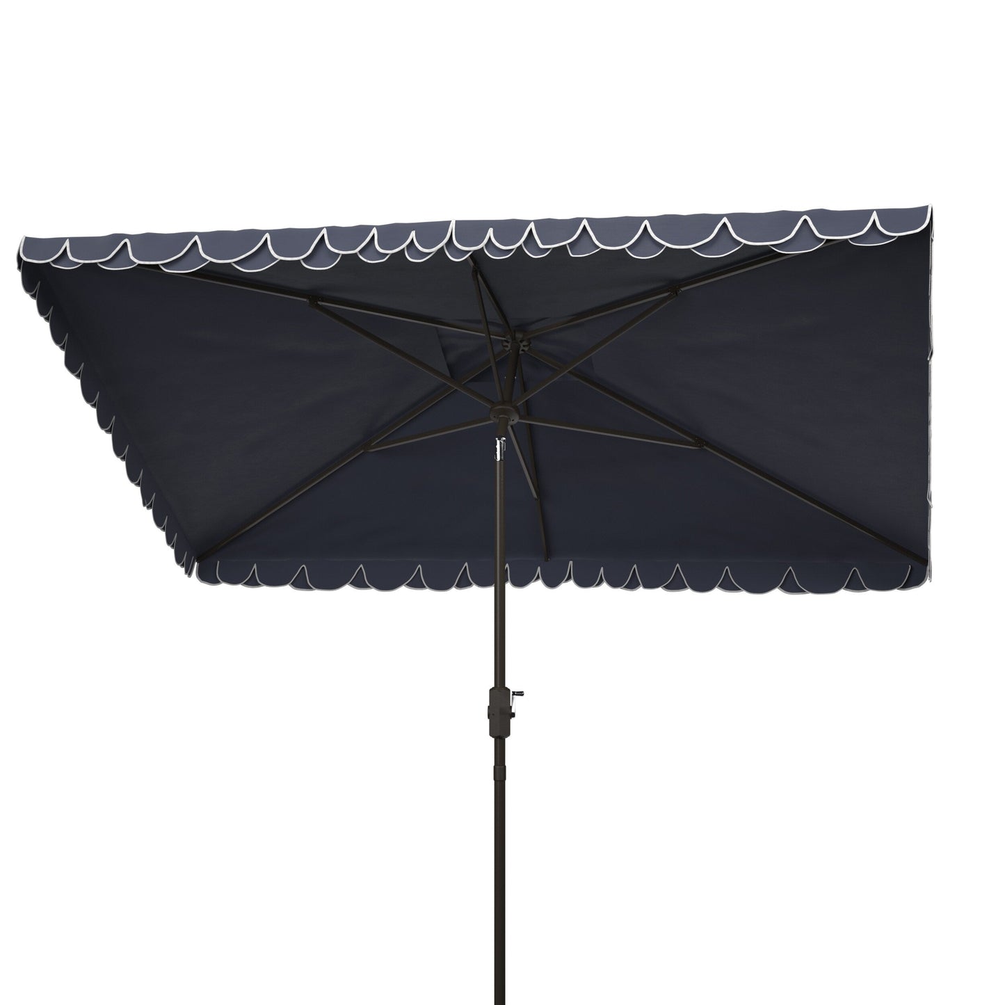 Parasol rectangulaire d'extérieur SAFAVIEH Zariah 6'x10' avec lambrequin