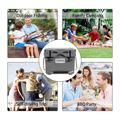 Glacière portable SKTAKOL 16 pintes (15 litres) étanche, capacité 24 canettes de glace - Voir les détails