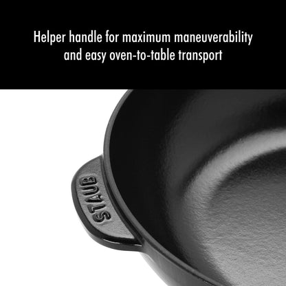 Poêle quotidienne en fonte STAUB de 2,9 litres avec couvercle en verre