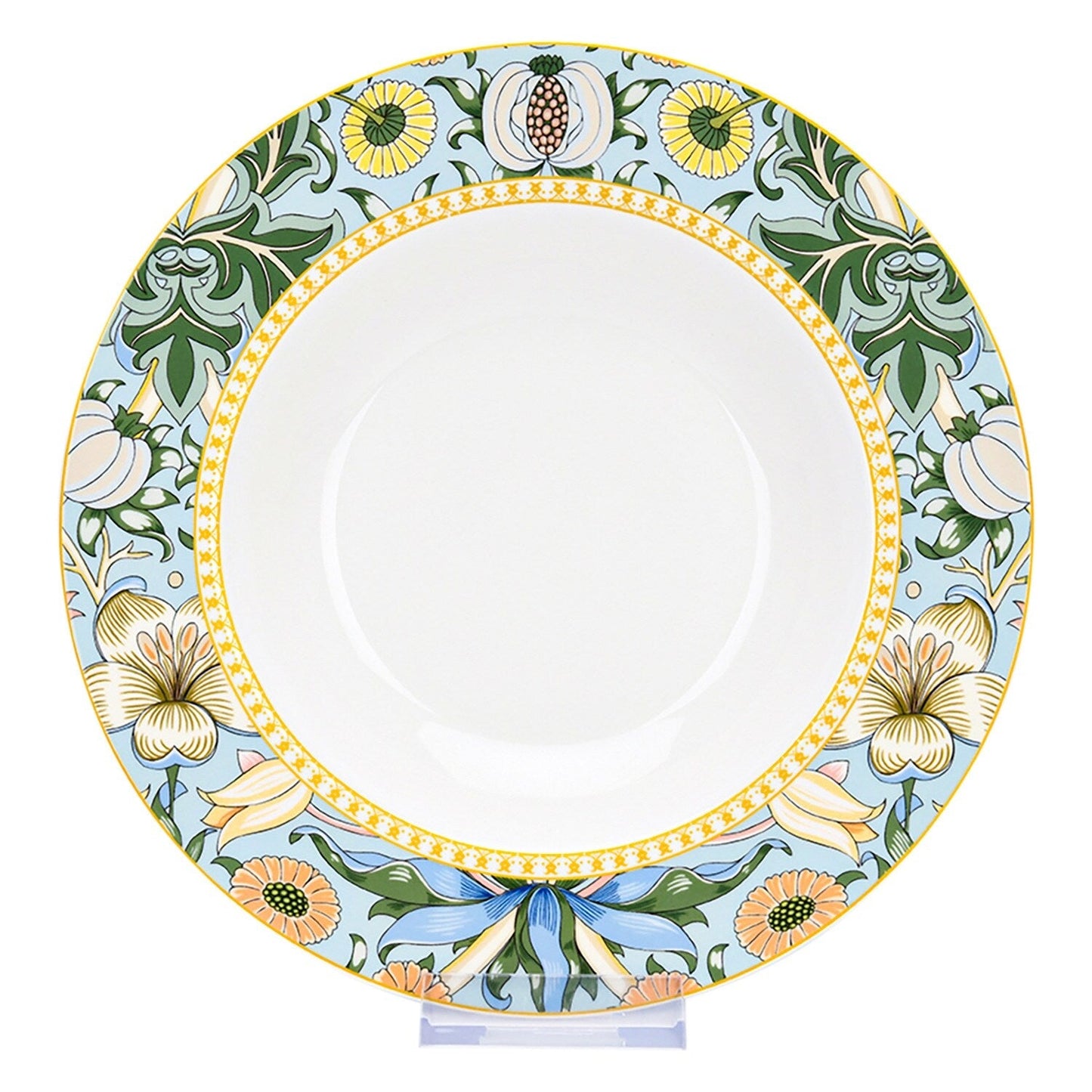 Service de table en porcelaine fine Morris Garden de STP Goods, 24 pièces, pour 6 personnes