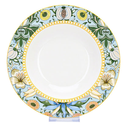 Service de table en porcelaine fine Morris Garden de STP Goods, 24 pièces, pour 6 personnes