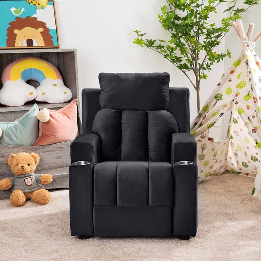 Fauteuil magique pour super-héros et princesses, fauteuil inclinable super deluxe pour enfants avec repose-pieds, appui-tête et 2 porte-gobelets