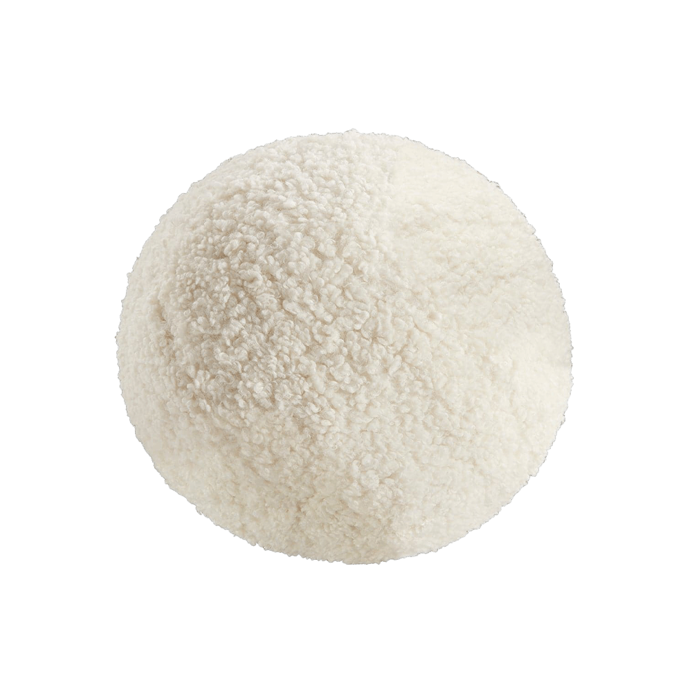 Coussin en forme de boule de sésame