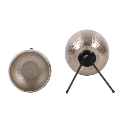 Ensemble de 2 jardinières robustes en fer forgé Sagebrook Home sur supports modernes - Transformez votre espace de vie en une oasis