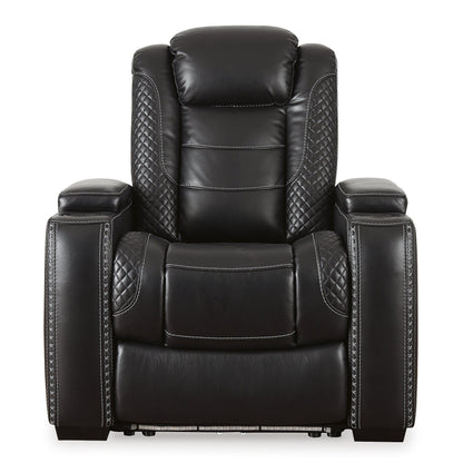 Fauteuil inclinable électrique noir Party Time, une création exclusive d'Ashley