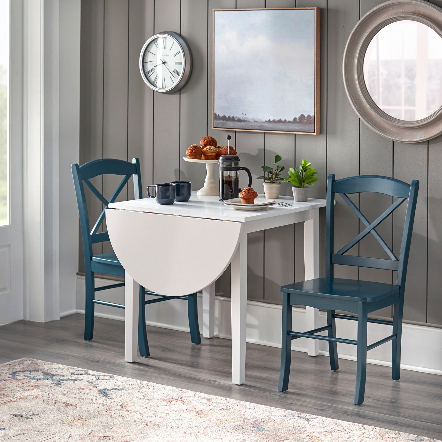 Chaises de salle à manger style cottage champêtre (lot de 2)