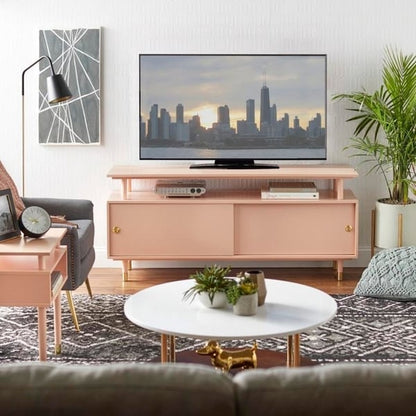 Meuble TV en bois Margo de style moderne du milieu du siècle de Simple Living