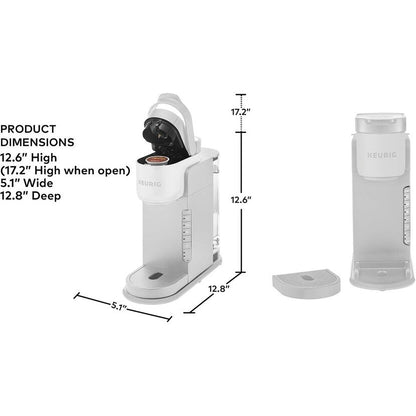 Cafetière à dosettes K-Cup individuelles, 3 tailles d'infusion, café corsé, réservoir de 1,25 L, pierre chaude