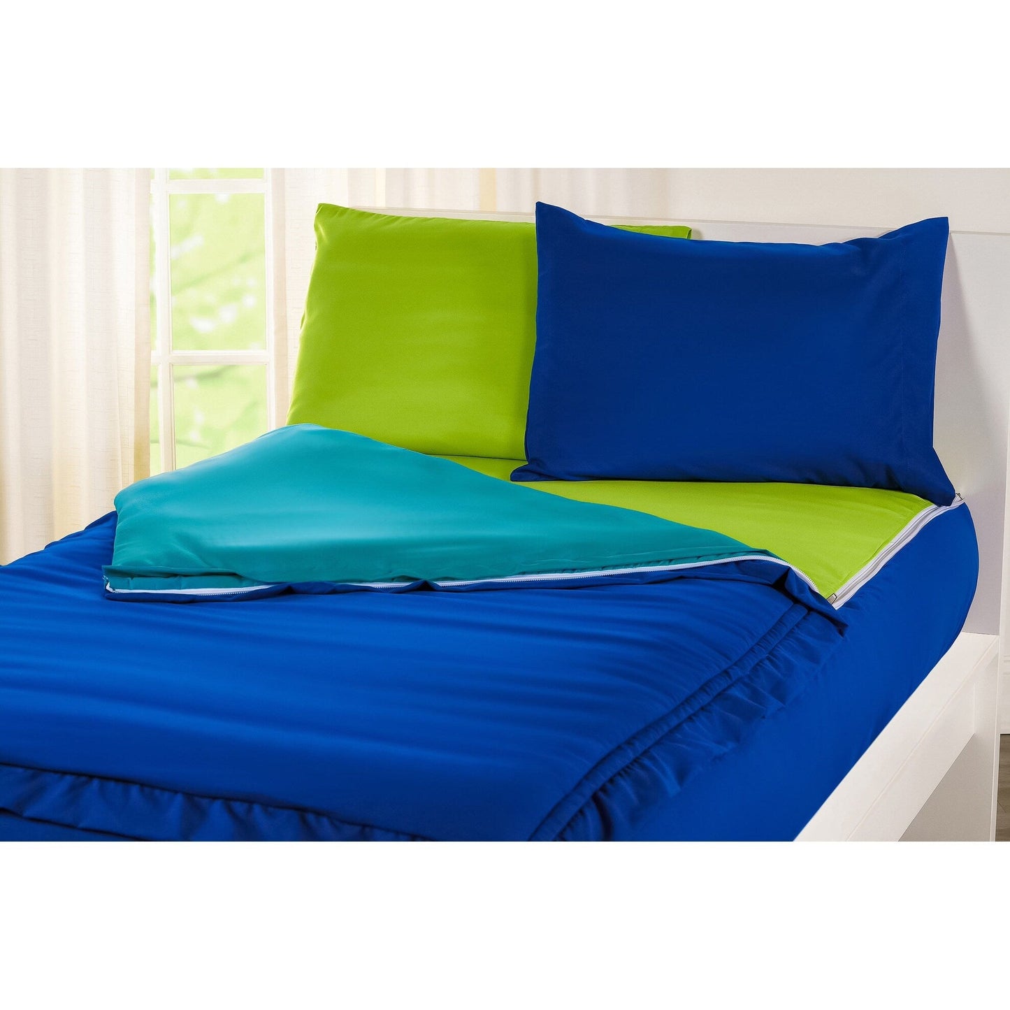 Ensemble de literie Siscovers Cobalt Blue Bunkie Deluxe avec fermeture éclair