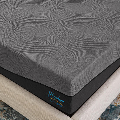 Matelas en mousse à mémoire de forme Slumber Solutions Active de 30 cm (12 pouces) couleur charbon actif