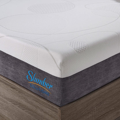 Matelas Slumber Solutions 14 pouces en mousse à mémoire de forme et gel - Choisissez votre confort - Blanc