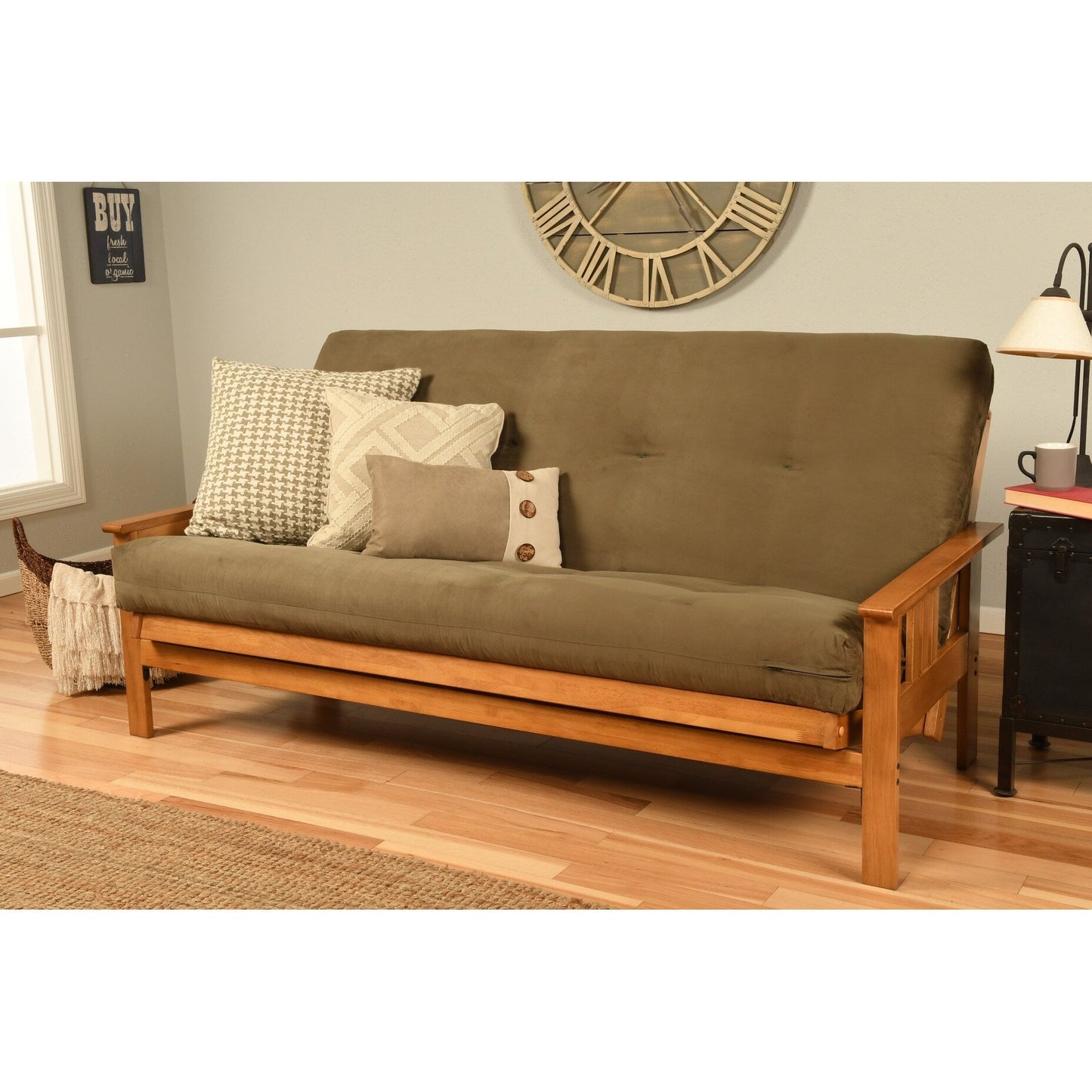 Matelas de remplacement pour futon Somette, en mousse haute densité et ressorts, format standard (cadre non inclus)