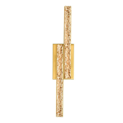 Éclairage de salle de bain en laiton à LED intégré décalé