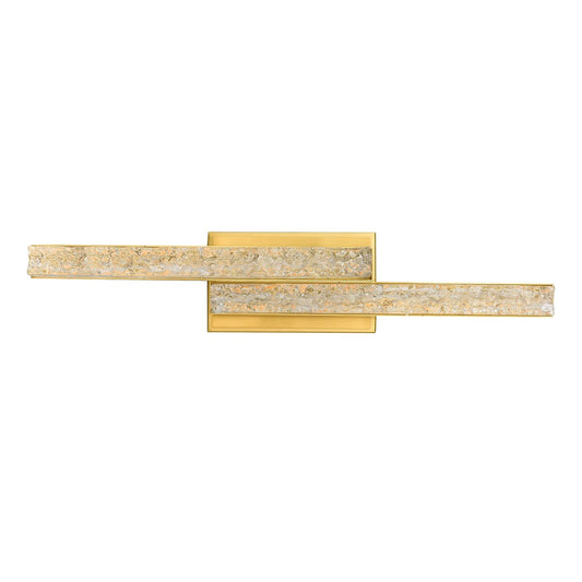 Éclairage de salle de bain en laiton à LED intégré décalé