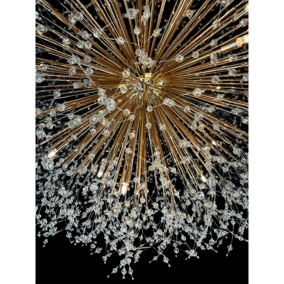 Lustre Starburst 47 de large, luminaire en cristal