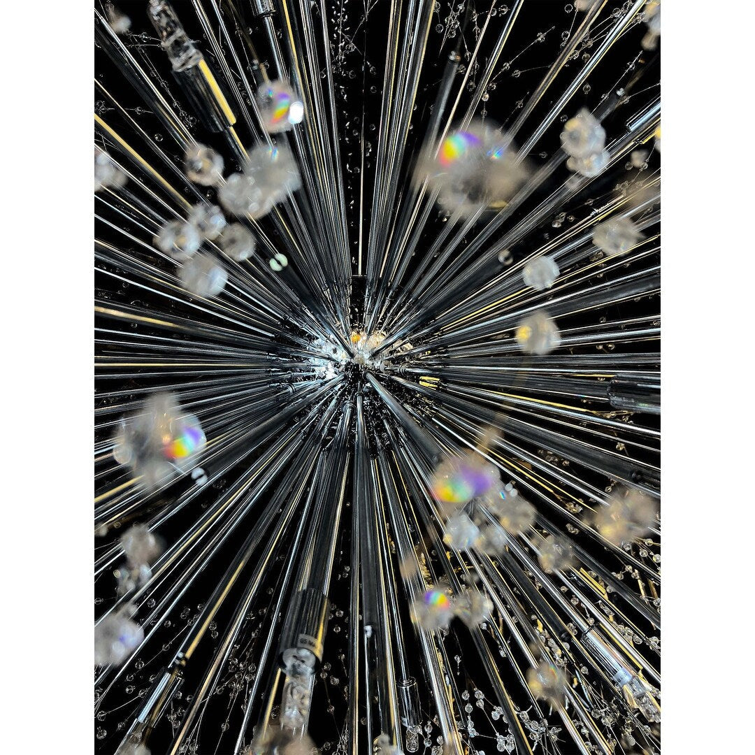 Lustre Starburst 47 de large, luminaire en cristal