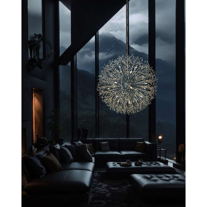 Lustre Starburst 47 de large, luminaire en cristal