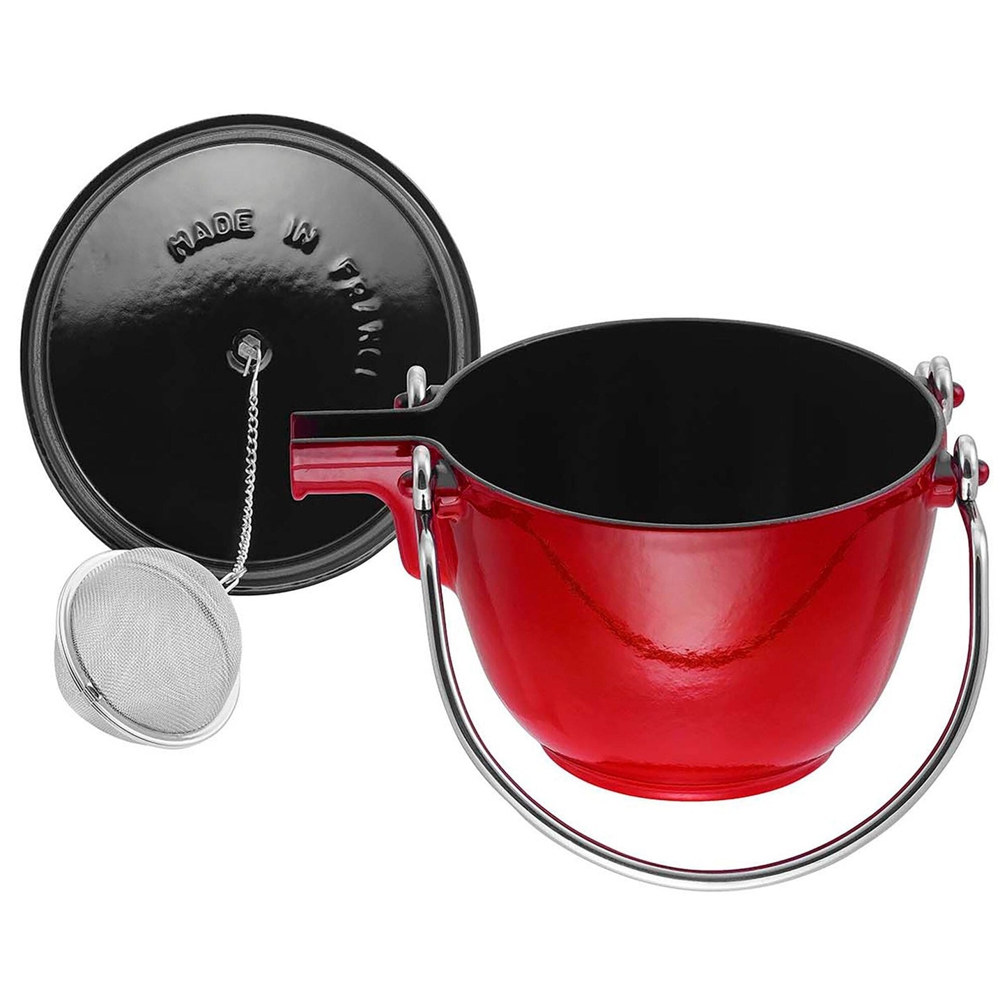 Bouilloire ronde en fonte STAUB de 1 litre