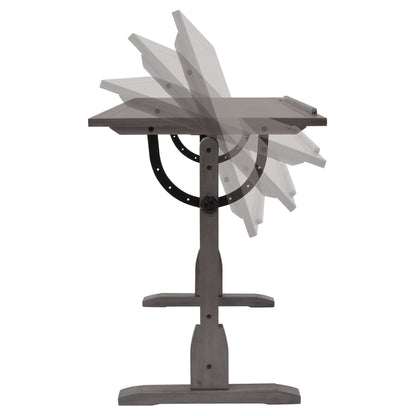 Table à dessin Studio Designs de 91 cm (36 pouces) en bois vintage avec plateau inclinable pour le dessin