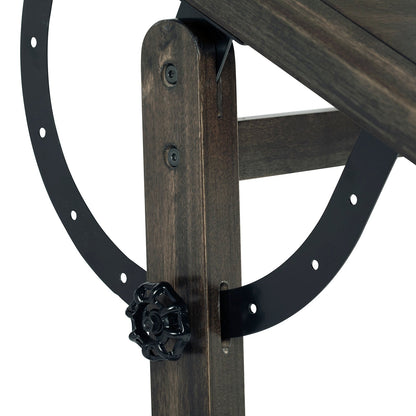 Table à dessin Studio Designs de 91 cm (36 pouces) en bois vintage avec plateau inclinable pour le dessin