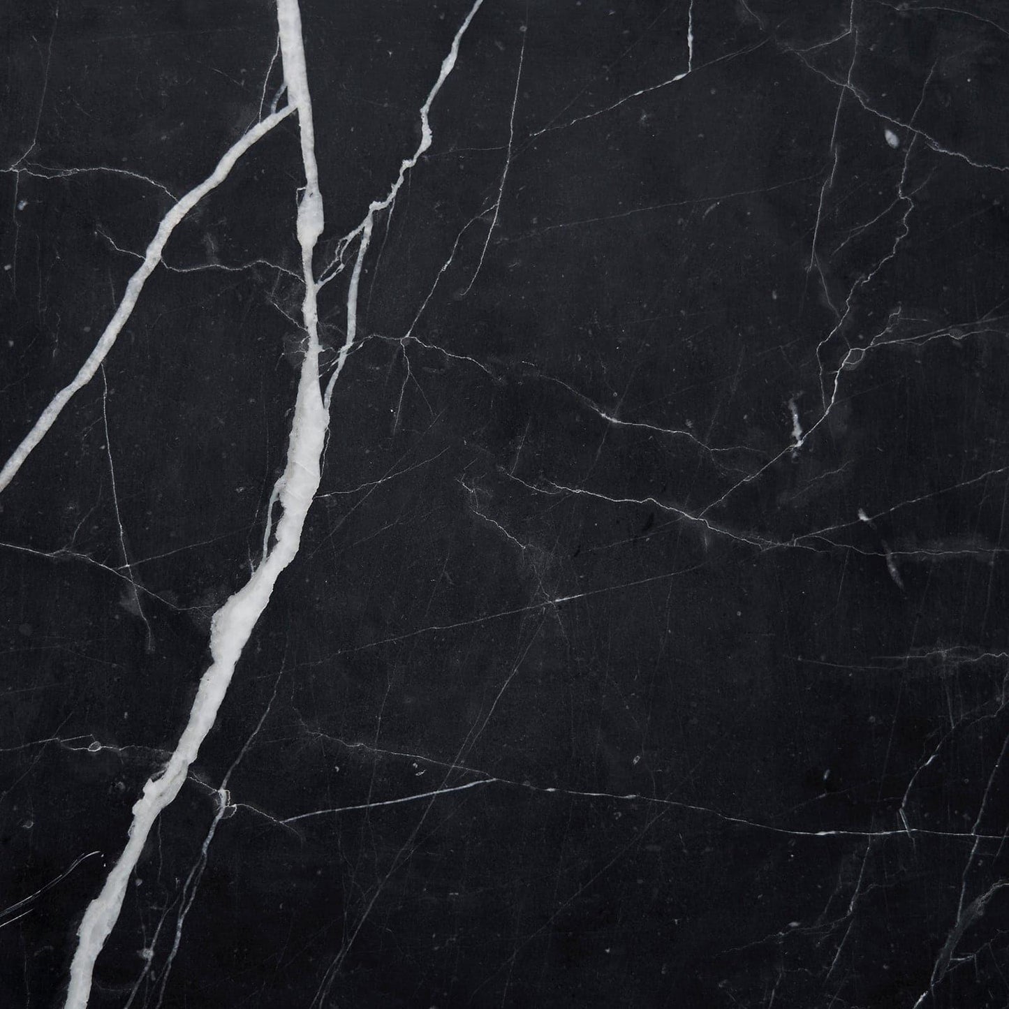 Table basse/support Sugar Cubes - Marbre noir et blanc - 300 x 300 mm