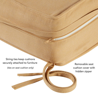 Ensemble de 2 coussins d'extérieur Sunbrella Premium pour siège profond