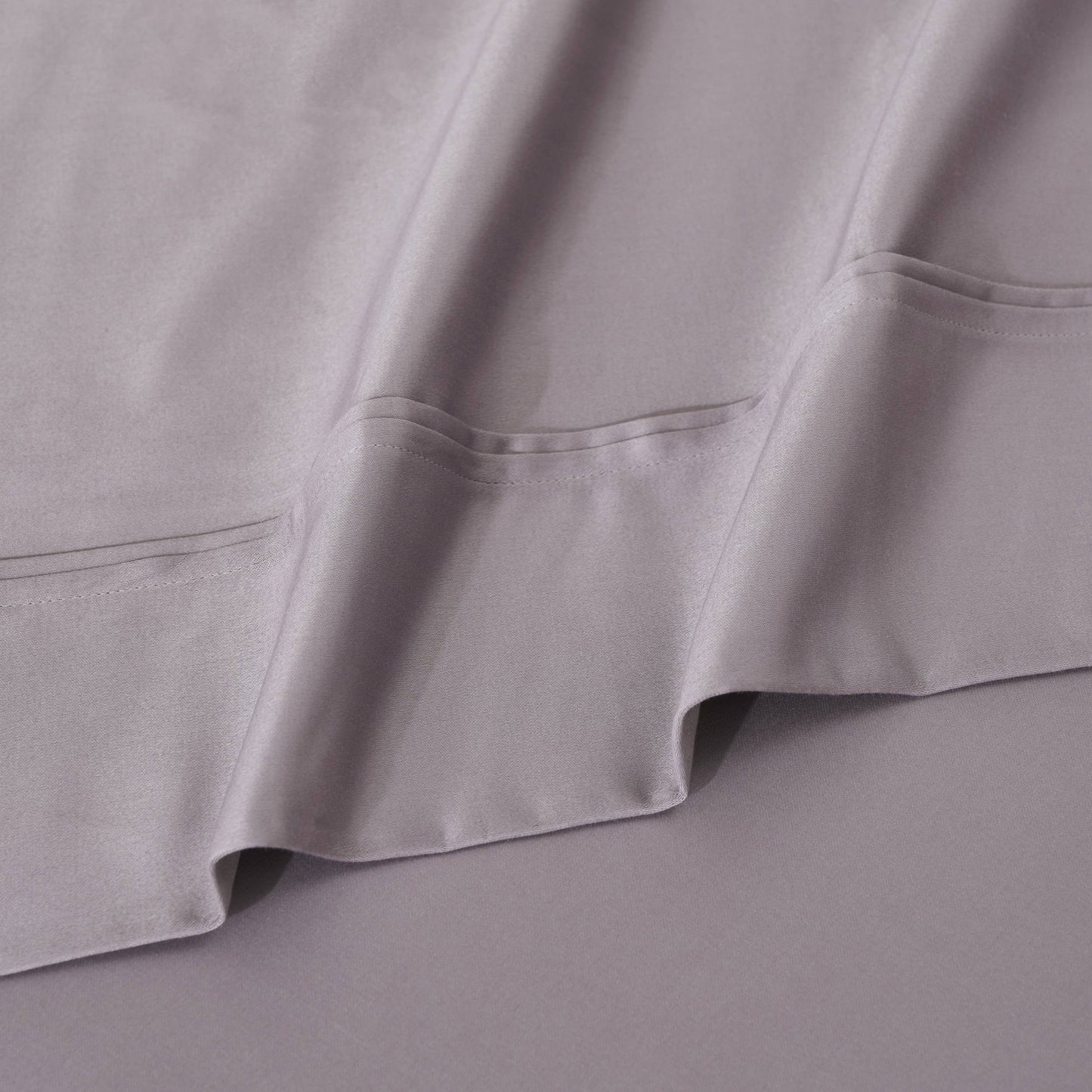Ensemble de draps unis écologiques en coton égyptien de qualité supérieure, 1200 fils/cm²