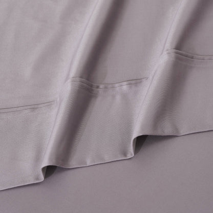 Ensemble de draps unis écologiques en coton égyptien de qualité supérieure, 1200 fils/cm²