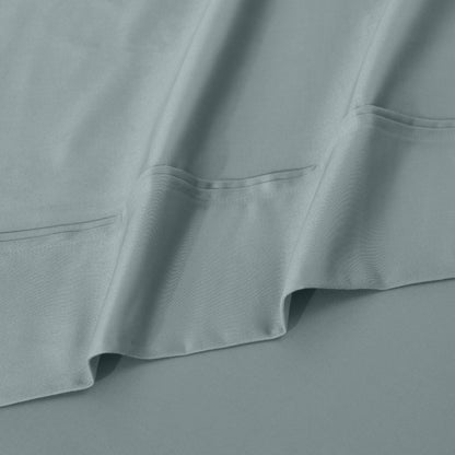 Ensemble de draps unis écologiques en coton égyptien de qualité supérieure, 1200 fils/cm²