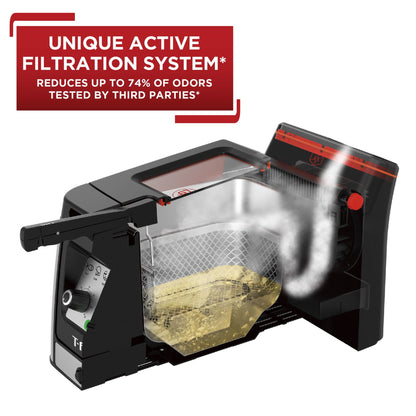 Friteuse T-fal Advanced sans odeur avec élément chauffant à immersion, capacité d'huile de 3,5 L - 3,5 litres
