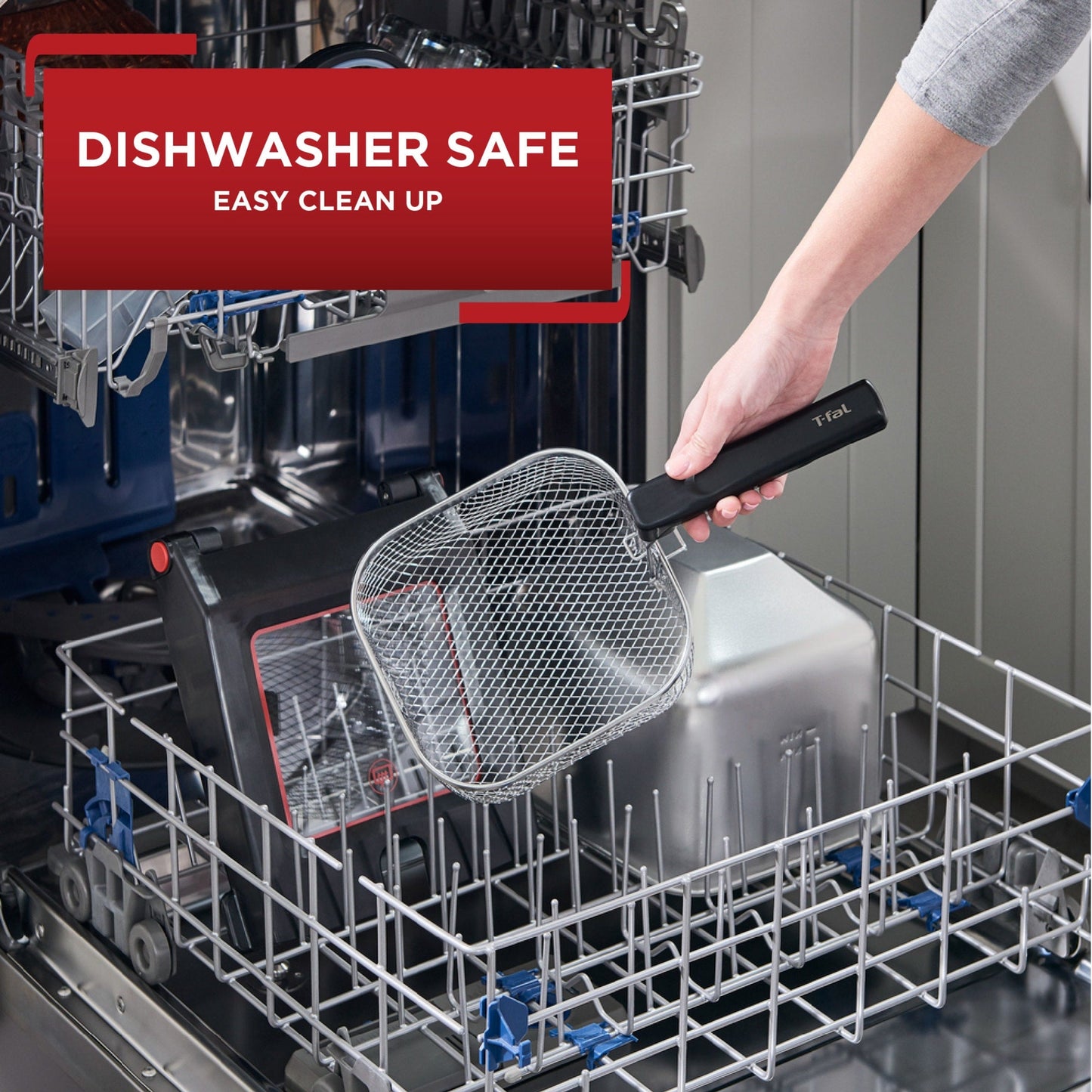 Friteuse T-fal Advanced sans odeur avec élément chauffant à immersion, capacité d'huile de 3,5 L - 3,5 litres