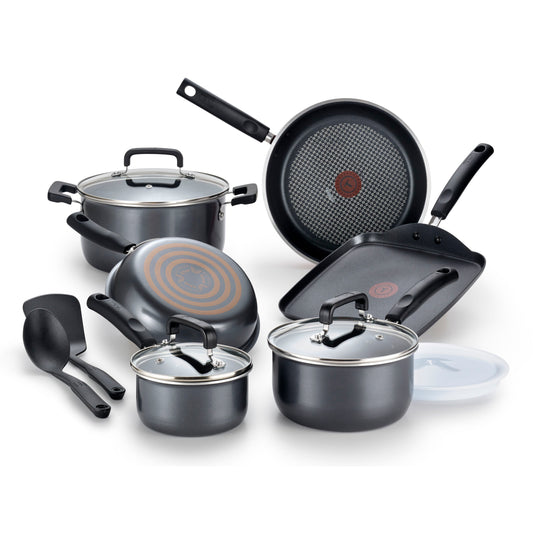 Ensemble de 12 pièces de batterie de cuisine T-fal Signature