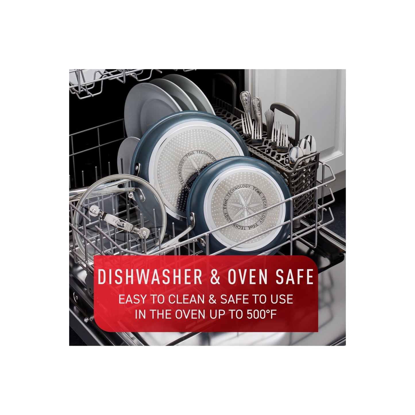 Batterie de cuisine antiadhésive T-fal Platinum avec fond à induction, collection Unlimited Cookware, 12 pièces