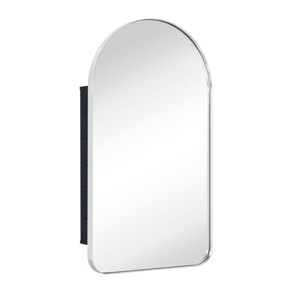 Armoire à pharmacie encastrée TEHOME Aristes avec miroir et étagères réglables