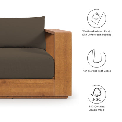 Ensemble de mobilier de jardin 5 pièces en bois d'acacia Tahoe