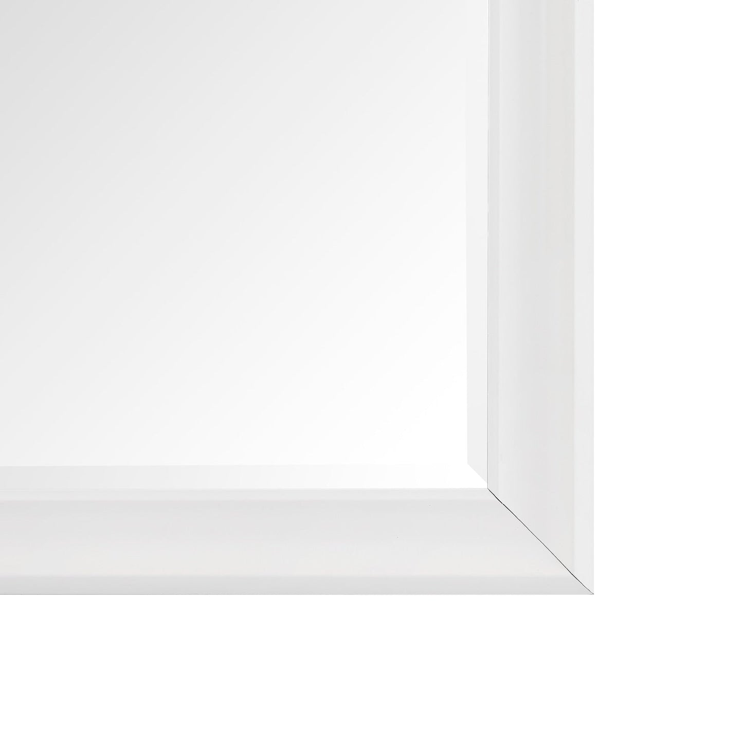 Miroir haut, miroir surdimensionné, cadre en imitation bois lisse, miroir rectangulaire mural