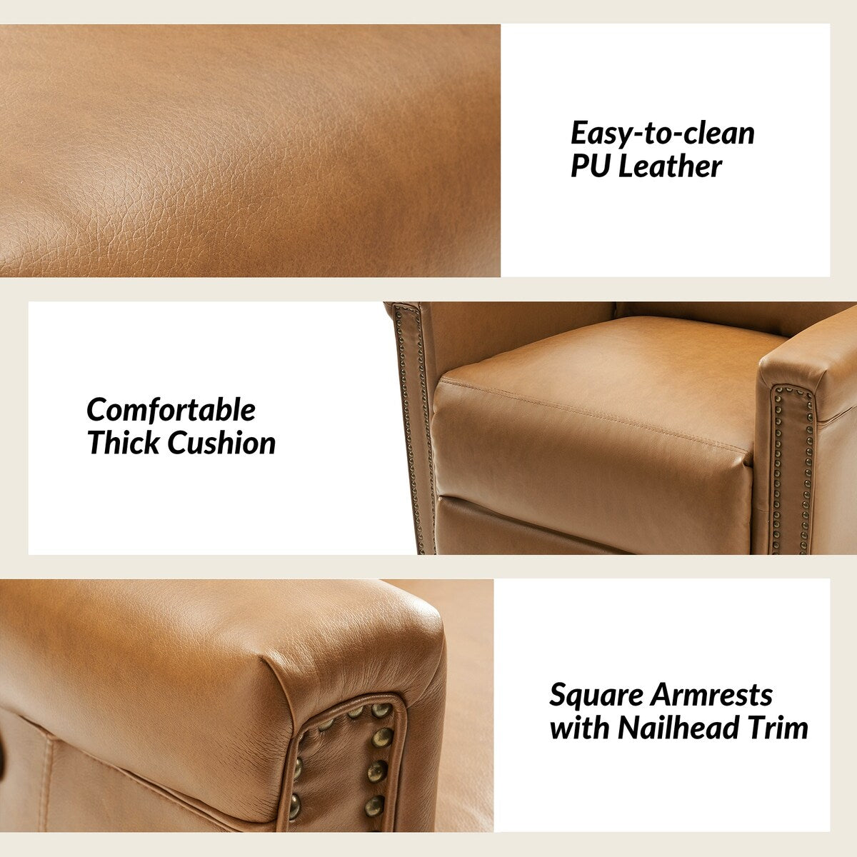 Ensemble de 2 fauteuils inclinables électriques pivotants et à bascule Tobias de style traditionnel par HULALA HOME