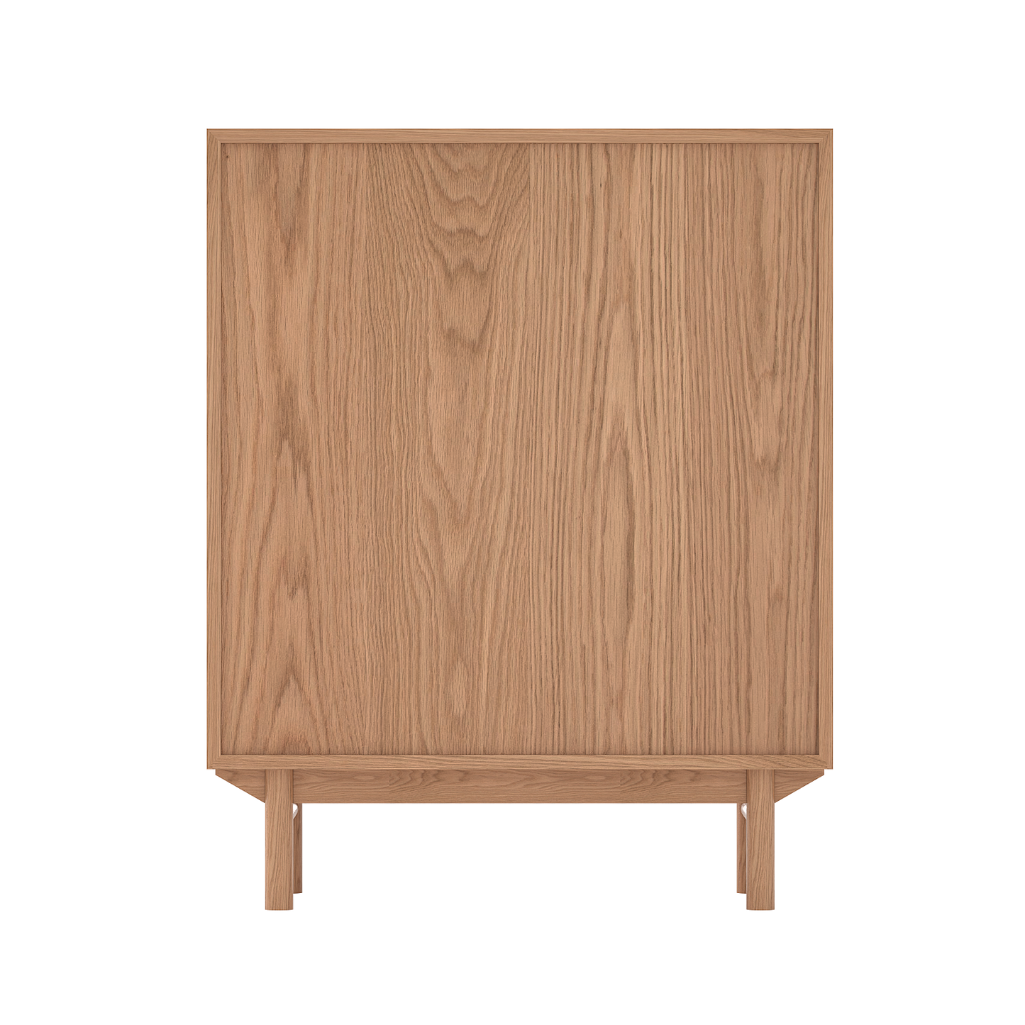 Buffet Torii / Portes en rotin tressé et plateau en verre