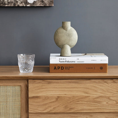 Buffet Torii / Portes et tiroirs en rotin tressé