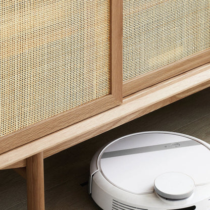 Buffet Torii / Portes et tiroirs en rotin tressé