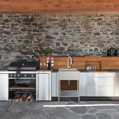 Évier et support de lavage en acier inoxydable Transolid EWS-2422S, 61 cm L x 56 cm P x 89 cm H