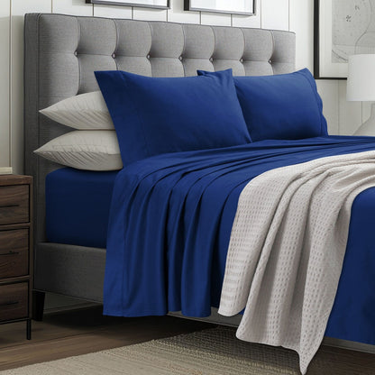 Ensemble de draps-housses Tribeca Living en coton égyptien 1000 fils, poches extra profondes