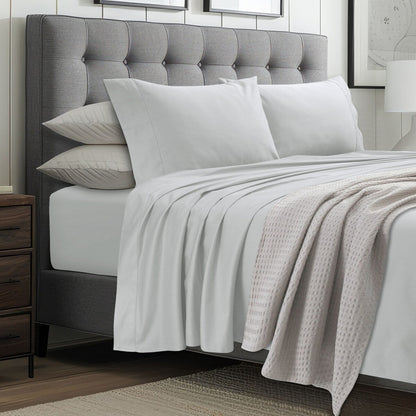 Ensemble de draps-housses Tribeca Living en coton égyptien 1000 fils, poches extra profondes