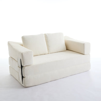 Canapé-lit convertible rembourré 70,87, fauteuil convertible, canapé de sol confortable pour salon, chambre, tissu chenille