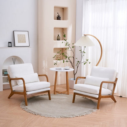 Fauteuil d'appoint rembourré de style moderne du milieu du siècle